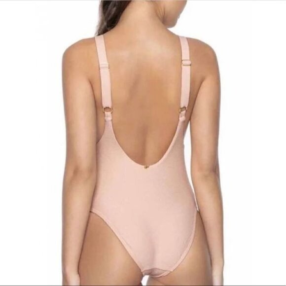 NWT PilyQ Pink Sands Hailey One Piece - Picture 2 of 5